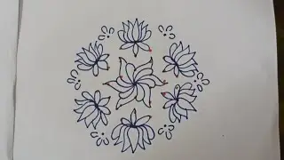 Rangoli 7*4 dots 