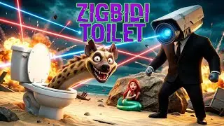 ZIG turned into SILLY TOILET 🚽 Sharko TV Man Saves Marina | Funny Zig & Sharko Animation