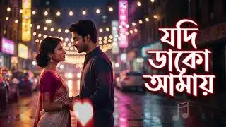 যদি ডাকো আমায় | AI COVER SONG | Bengali Romantic AI Music Track | Bangla Love Song