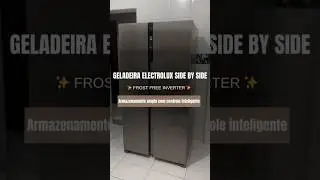 ➡️ LINK - Clique aqui 🤎 Geladeira Electrolux Side by Side 435L IS4S com AutoSense #geladeira