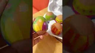EASTER EGGS PREPARATION 🥚🐣🐇🎊💓😍 #festival #food #trending #easter #shorts #tiktok #homemade