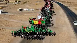 مشاية زيارة الاربعين نحو كربلاء  ١٤٤٧ /موكب ائمه البقيع الحسيني/اهالي الناصريه