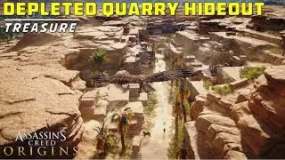 Loot Treasure Location | Depleted Quarry Hideout, Giza | Cave Entrance | Assassin's Creed: Origins
