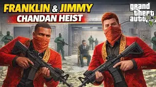FRANKLIN & JIMMY Dangerous CHANDAN HEIST! 🚁 Police Full Attack | ep1 GTA 5 video #gta5 #gta5video 