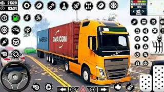 American Truck Simulator 3D #154 | Flatbed Large Cargo Trailer Transport 4K Gameplay Android