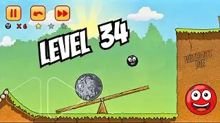 Red Ball 3 Level 34 Gameplay | With 3 Stars | Fore Gaming