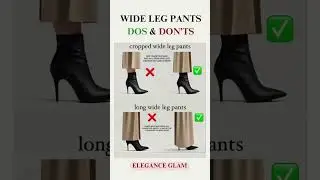 How to Wear Wide Leg Pants with Boots