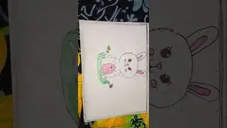 cute rabbit drawing #shorts#youtubeshorts#trending#shortsfeed
