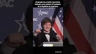 (El buf&oacute;n) Javier Milei Presidente de la Rep&uacute;blica de Argentina.