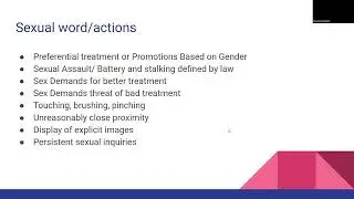 Sexual Harassment Policy
