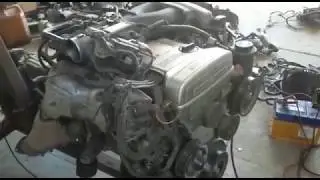 Заводим двигатель 2jz fe на земле. И установка  на Mersedes-Bens 124.