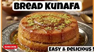 Bread Kunafa Recipe | Easy Arabic Dessert Without Kunafa Dough | Creamy & Crunchy Sweet 😋