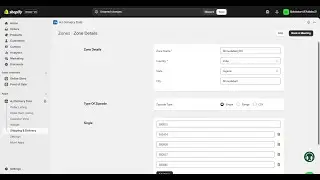 Create Zones by Adding Zip Codes for Local Delivery.