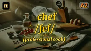 [n] Chef meaning (professional cook) with 5 examples