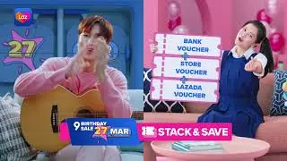 Lazada 9 Surprise Birthday Sale on 27 March (15s)
