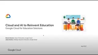 Cloud and AI to Reinvent Education