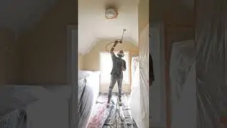 Spraying Textured California Ceilings