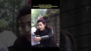 Up close with Xiao Zhan&rsquo;s beauty, script practicing for The Untamed despite a sore throat.