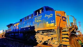 Two Years Ago Today - 05-28-22  Hoopeston IL - the W. Thomas Rice Special CSX #5107 as a DPU on I025
