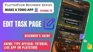 Learn how to add an Edit Task feature in your Todo app using FlutterFlow! 📝✨