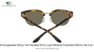 Serengeti SUSAN Sunglasses Shiny Tort Havana Shiny Light Mineral Polarized 555nm Cat 3 to 3 53mm   0