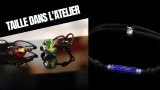 Des bracelets originaux, en verre, taillés par notre verrier en Lorraine (France 🇫🇷)