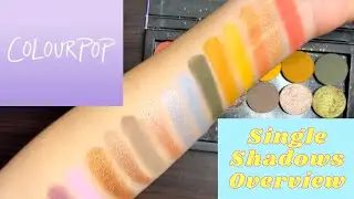 Overview of Colourpop Single Shadows (Prices, Swatches, Shipping, Etc)