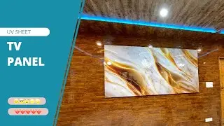 UV Marble Sheet Installation Lcd Panel Design for Living Room 4 x 8 Panel 