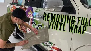 Satisfying vinyl wrap removal. How to remove a wrap