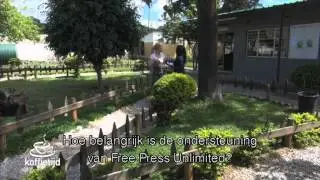 Pernille La Lau op stap met de reporters van Z Kids News in Zambia (RTL Koffietijd)