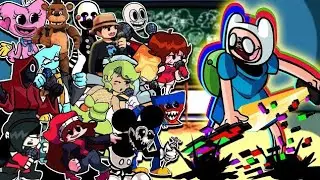 Fnf-corrupted hero but everyone sing (DIFFERENT Characters SING iT)vs Finn pibby 🎤🎵