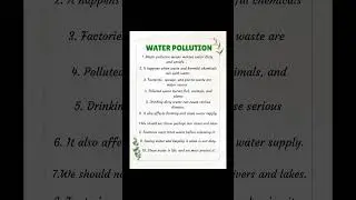 Essay on Water Pollution | 10 lines on Water Pollution #pollution#airpollution #environment