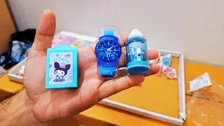 Unboxing and Review of Anime Kawaii Sanrio Kuromi Magic Box, Rocket, watch Eraser