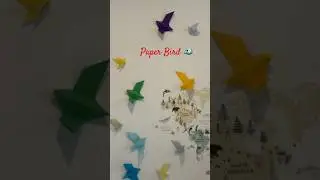Dual Die Origami Bird 🐦 | Easy Paper Flying Bird #origami #diy #paperbirds