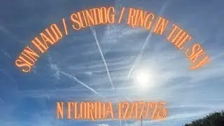 One of a Kind SUNDOG, SUN HALO, RING IN THE SKY that I saw today!!