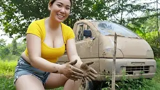 SCHLAMM-MONSTER!  إنقاذ بيك آب غارقة - Buried in Mud for Years! Can She Revive This Filthy Beast? 😱🔥