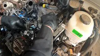 Ford 6.7 POWERSTROKE OIL LEAK! valve cover/intake manifold gasket R&R, DRIVER SIDE