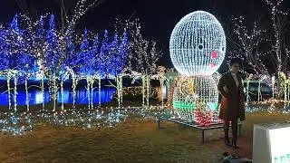 かわちイルミネーション2025　プロジェクションマッピング　秋エリア　茨城県河内町　水と緑のふれあい公園　 2025.12.20