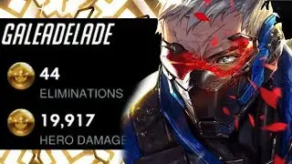 Unstoppable Carry Soldier 76 - Gale! 44 ELIMS! [ OVERWATCH SEASON 15 TOP 500 ]