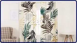 Subrtex Spring Leaves Printed Curtains