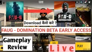 FAU-G Domination multiplayer game 2025 gameplay | faug gameplay and review | faug beta early access