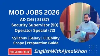 Ministry of Defence Jobs 2026 | Assistant Director & Sub Inspector | Syllabus, Salary & Eligibility