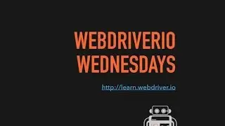 WebdriverIO Visual Regression Service - WebdriverIO Wednesdays