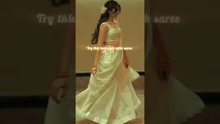 Try this easy hairstyle with saree ✨🦋 #shorts #hairstyle #easy #trending #unique