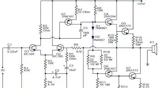 2N3773 based subwoofer Amp
with available substitute components