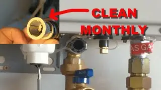 Как почистить фильтр проточного водонагревателя Rheem шаг за шагом