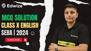 HSLC EXAM 2024 | All MCQ| ENGLISH Question Paper|Assam| Edwize #hslc2024