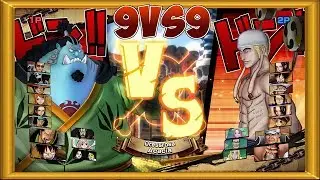 One Piece Burning Blood | 2 Players Gameplay - 9 VS 9 | ALL RANDOM #129