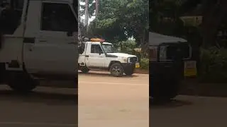 Kabaka of Buganda convoy heading towards Lubiri