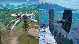 Fortnite Star Wars Update: Where to Find X-Wings & TIE Fighters